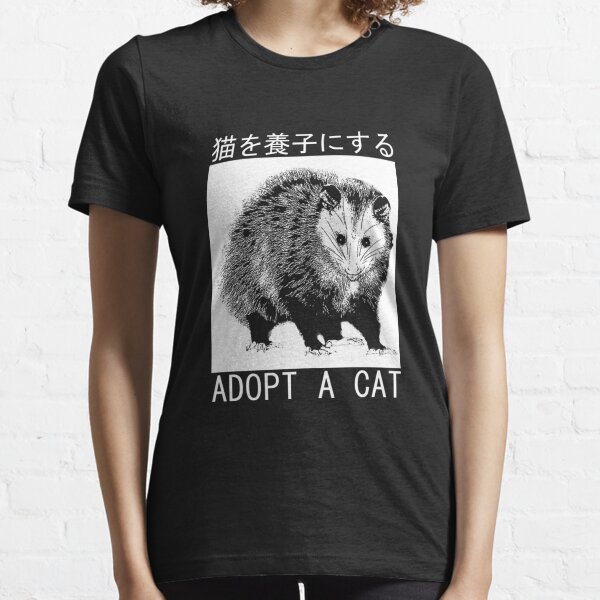 Adopt a Cat Possum Japanese Essential T-Shirt