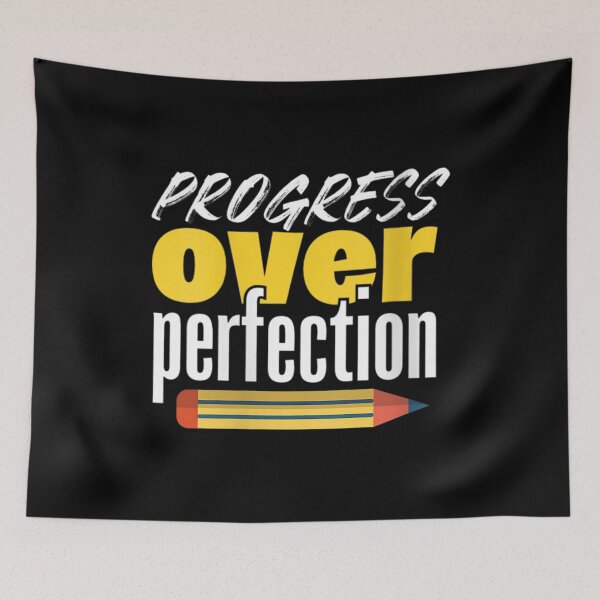 Item preview, Womens Motivational Progress Over Perfection back to School Teacher designed and sold by monteroshirt.