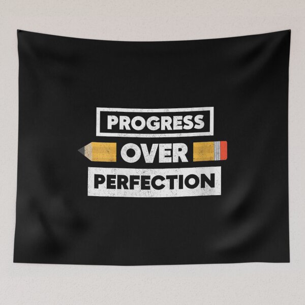 Item preview, Womens Progress Over Perfection Motivational Back To School Teacher designed and sold by monteroshirt.
