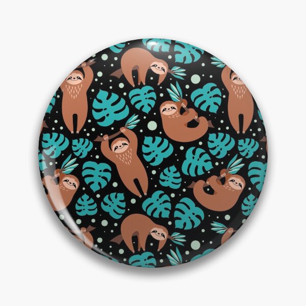 Item preview, Sloth Tropical Pattern designed and sold by ArtCreations79.