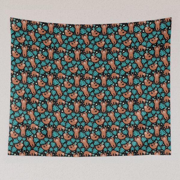 Item preview, Sloth Tropical Pattern designed and sold by ArtCreations79.