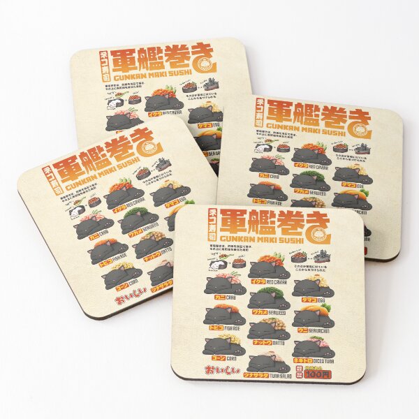 Item preview, Cat Sushi Gunkan Sushi Menu designed and sold by Takeda-art.