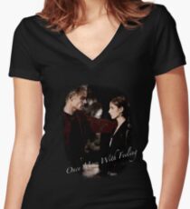 Spike And Buffy - Once More With Feeling Women's Fitted V-Neck T-Shirt