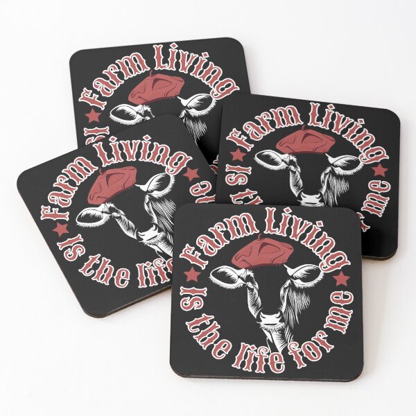 Item preview, Farm living is the life for me - cow in red beret designed and sold by hasbeenz.