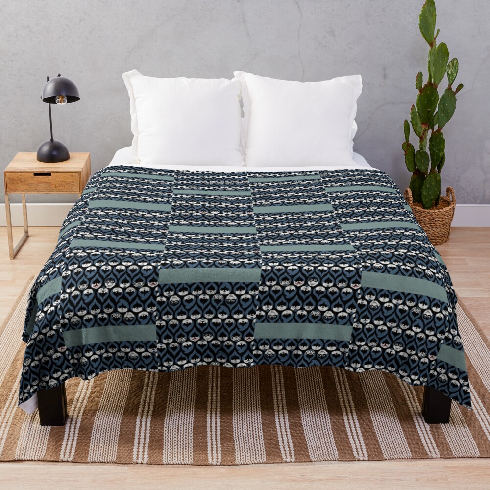 Beautiful And Charming Deltarune Lancer Face Drop Pattern Chiffon Top Throw Blanket Bl-E318SPHK
