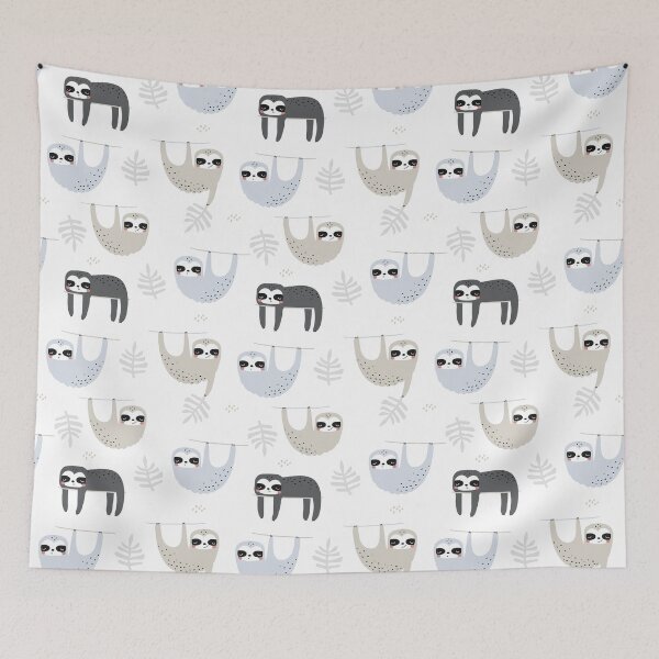 Item preview, White Funny Sloth designed and sold by ArtCreations79.