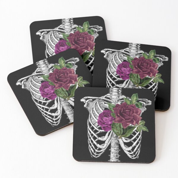 Item preview, Witch Goth Bones and Roses design for Halloween designed and sold by TeeRayBee.