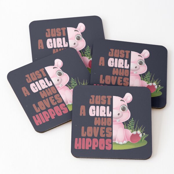 Item preview, Just A Girl Who Loves Hippos designed and sold by samah82.