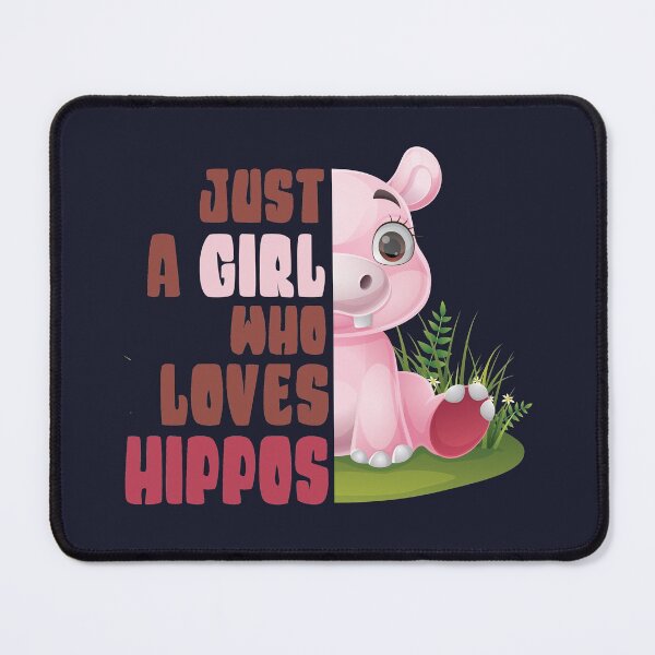 Item preview, Just A Girl Who Loves Hippos designed and sold by samah82.