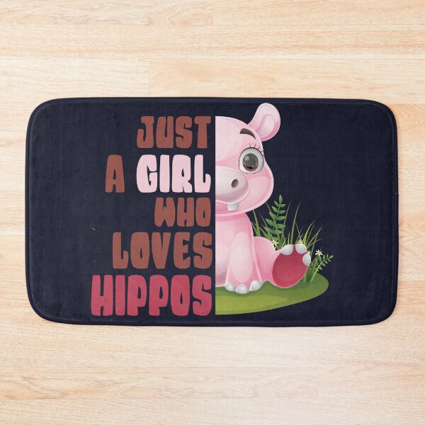 Item preview, Just A Girl Who Loves Hippos designed and sold by samah82.