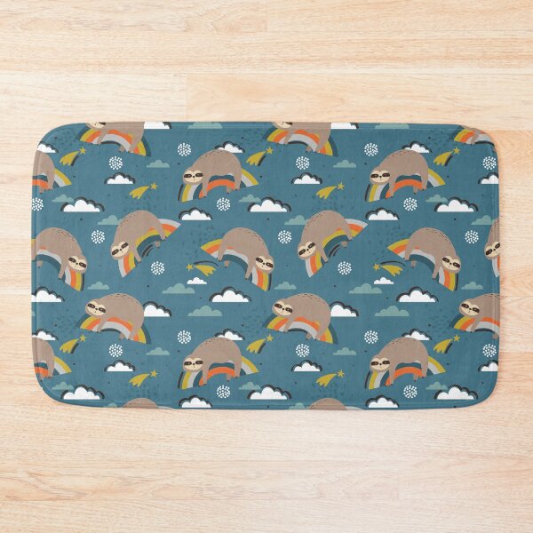 Item preview, Vintage Sloth On Blue designed and sold by ArtCreations79.