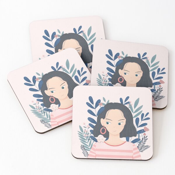 Item preview, Girl with Funky Earrings designed and sold by chuijia.