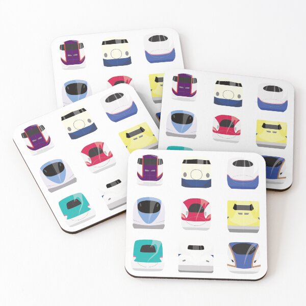 Item preview, Pattern of 9 Shinkansen (Bullet Trains) designed and sold by gochisou.