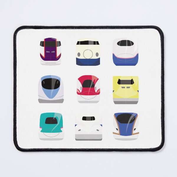 Item preview, Pattern of 9 Shinkansen (Bullet Trains) designed and sold by gochisou.