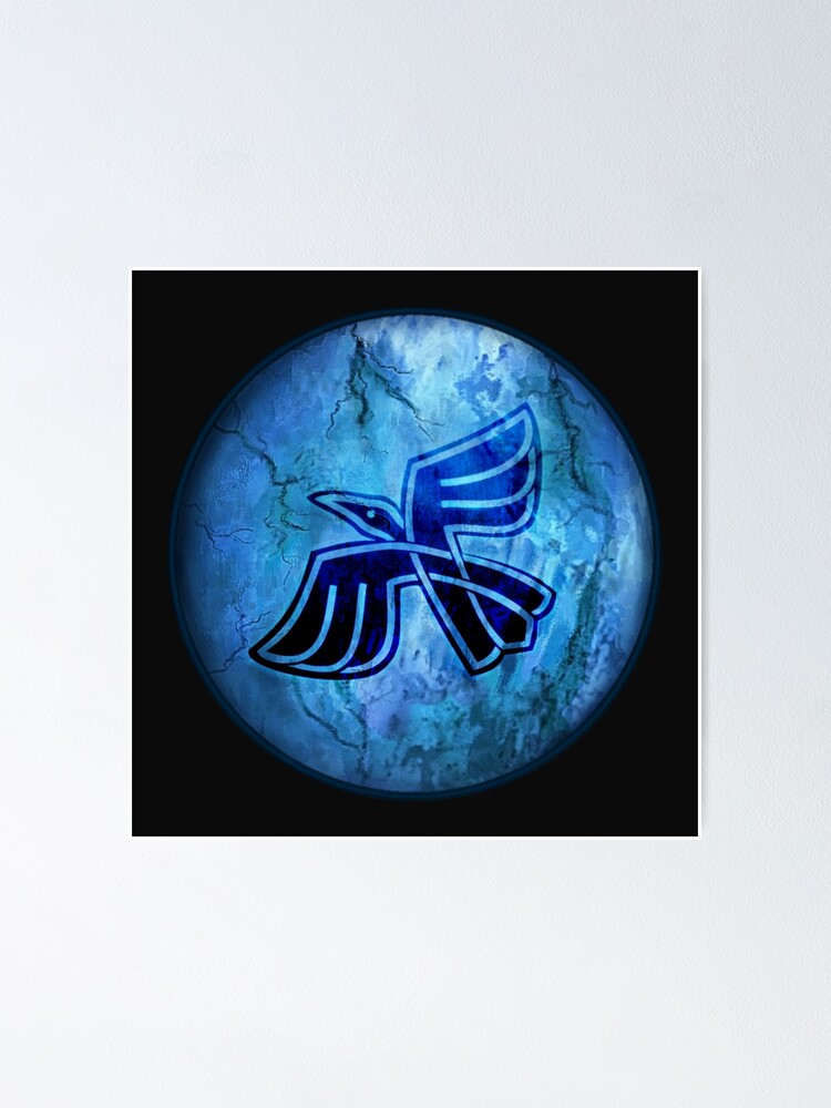 "Celtic Crow Symbol " Poster for Sale by CelticWhispers Redbubble