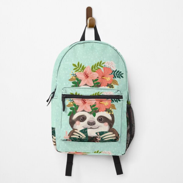 Item preview, Cute Floral Sloths designed and sold by ArtCreations79.