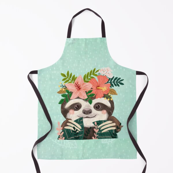 Item preview, Cute Floral Sloths designed and sold by ArtCreations79.