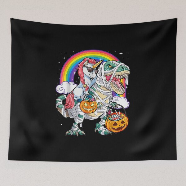 Item preview, Unicorn Riding Mummy Dinosaur T rex Halloween designed and sold by Erstenenquis.