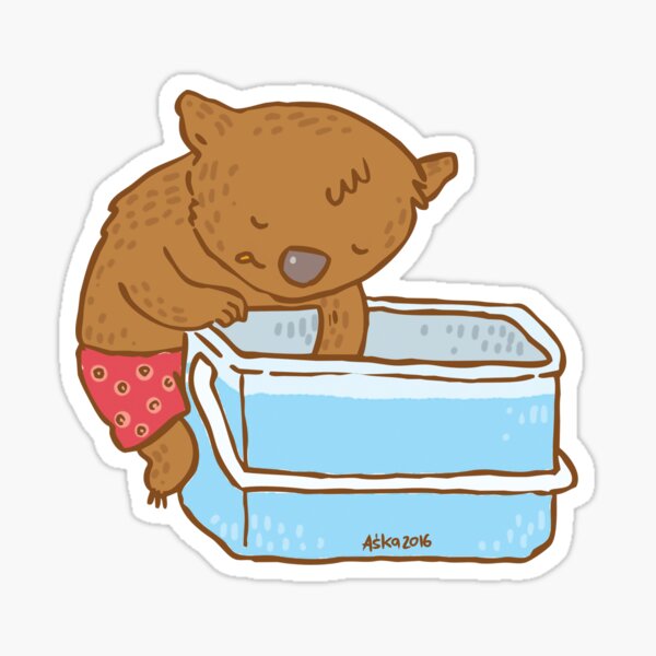 Aussie Wombat Sticker