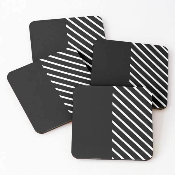Item preview, Black & White Vertical Solid & Stripes designed and sold by Moonshine Paradise.
