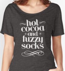 Hot Cocoa And Fuzzy Socks Women's Relaxed Fit T-Shirt