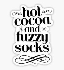 Hot Cocoa And Fuzzy Socks Sticker