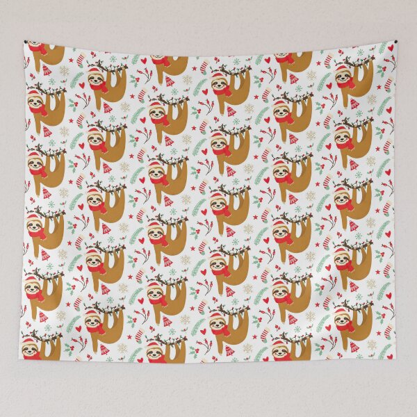 Item preview, Christmas Sloth Pattern designed and sold by ArtCreations79.