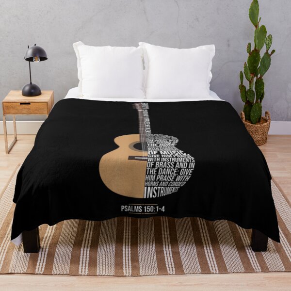 Item preview, Guitar T-ShirtPraise him with strings -Psalm 150- Acoustic Guitar Player designed and sold by ColoNue.