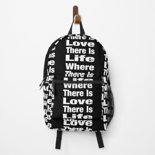 Item preview, Where There Is Love There Is Life Typography Love or Relationship Quote in General Style - Funny designed and sold by Vasabi88.