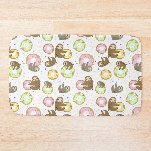 Item preview, Sloth Donut Pattern designed and sold by ArtCreations79.