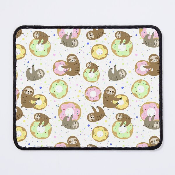 Artikelvorschau, Faultier-Donut-Muster entworfen und verkauft von ArtCreations79.