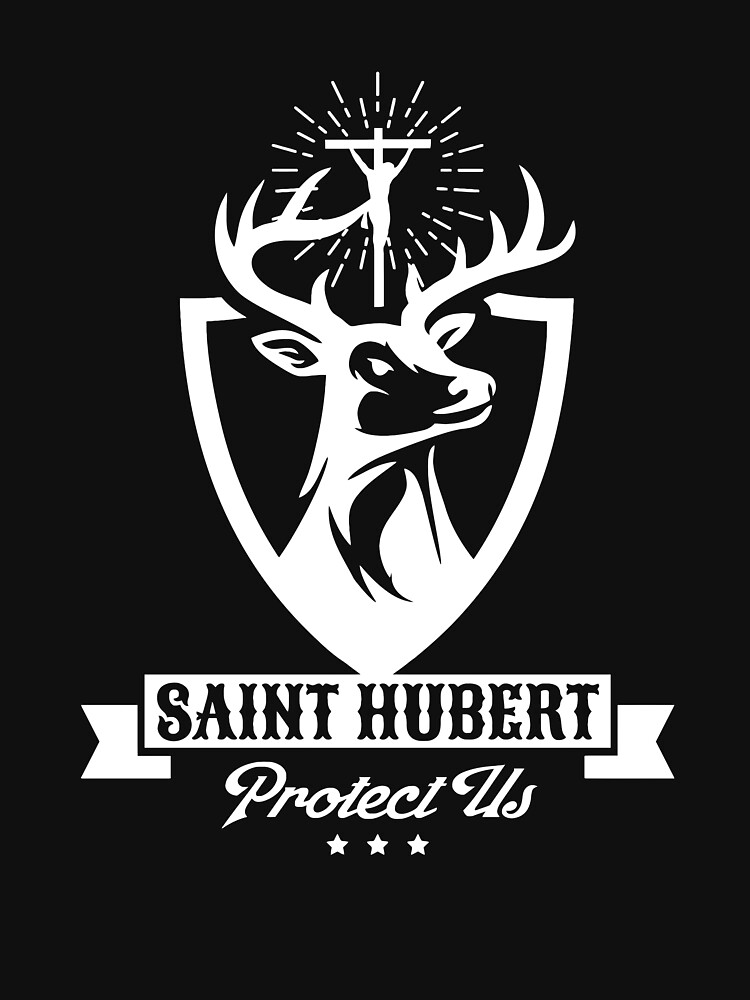 St. Hubert Hubertus Patron Saint Of Hunters Stag T-Shirt St. Hubert Hubertus Patron Saint Of Hunters Stag T-Shirt