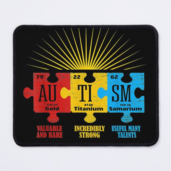 Item preview, Autism Awareness Puzzle Chemical Element designed and sold by KeeganshiAon.