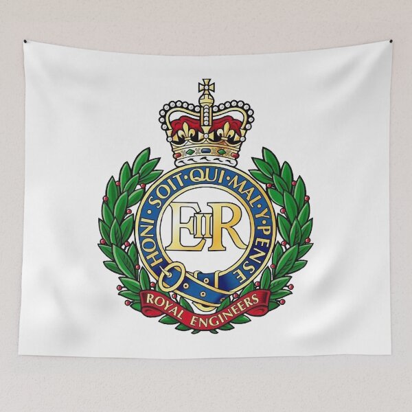 Item preview, Royal Engineers. Badge. On Navy. Classic designed and sold by littlesotoivzry.