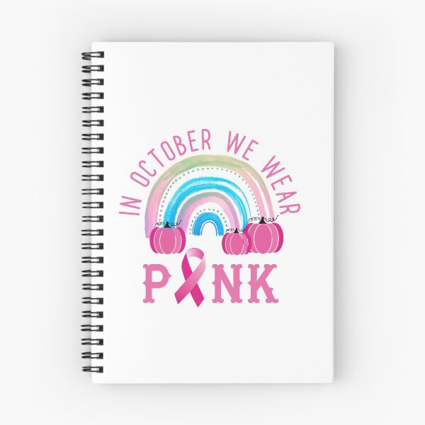 Item preview, In October We Wear Pink Pumpkin Plaid, Pink Pastel Rainbow designed and sold by DiensDesign.