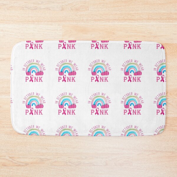 Item preview, In October We Wear Pink Pumpkin Plaid, Pink Pastel Rainbow designed and sold by DiensDesign.