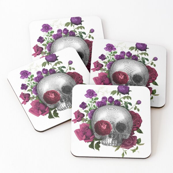 Item preview, Witch Goth Skulls and Roses design for Halloween designed and sold by TeeRayBee.