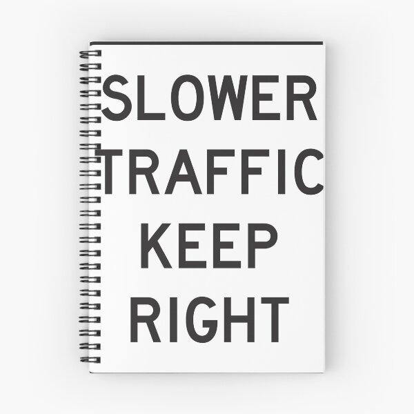 Item preview, Slower traffic ahead keep right sign designed and sold by tajart.
