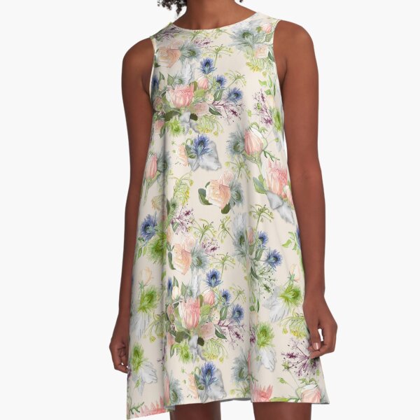 Maggie - Ivory A-Line Dress