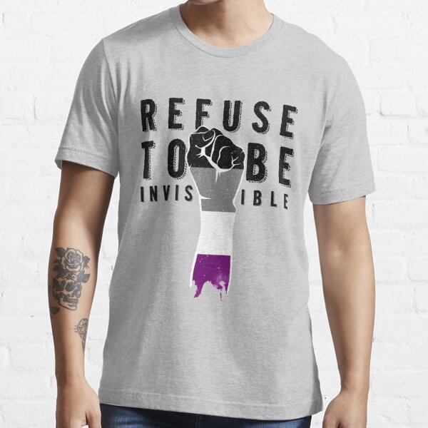 Refuse To Be Invisible Asexual Flag Essential T-Shirt