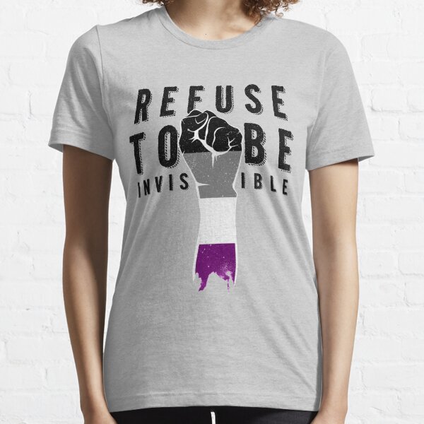Refuse To Be Invisible Asexual Flag Essential T-Shirt