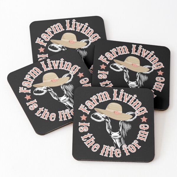 Item preview, Farm living is the life for me - cow in sun hat designed and sold by hasbeenz.