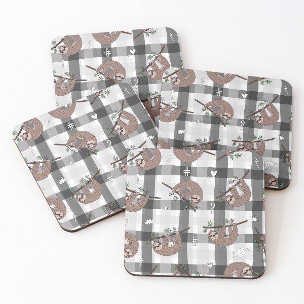 Item preview, Plaid Sloth Pattern designed and sold by ArtCreations79.