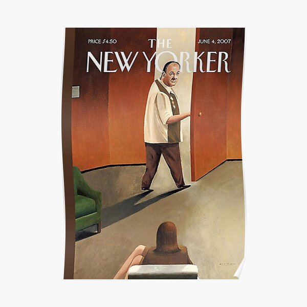 COUVERTURE TONY SOPRANO NEW YORKER Poster