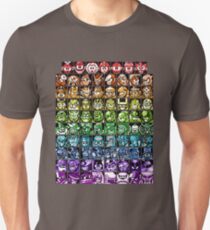 Mega Man Robot Masters Rainbow Unisex T-Shirt