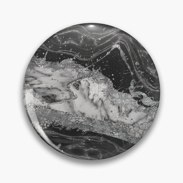Item preview, Grey and white marble and silver abstract designed and sold by k9printart.