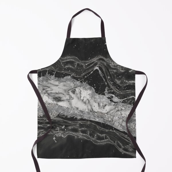 Item preview, Grey and white marble and silver abstract designed and sold by k9printart.