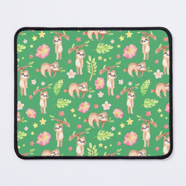 Item preview, Floral Sloth On Green designed and sold by ArtCreations79.