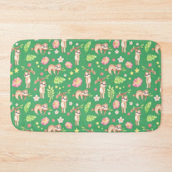 Item preview, Floral Sloth On Green designed and sold by ArtCreations79.