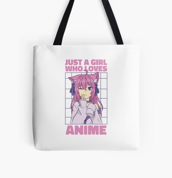 Just a girl who loves anime Tote Bag for Sale by iBruster